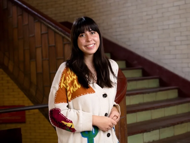 Zoe Schneider, a graduating senior from Carnegie Mellon University’s Dietrich College of Humanities and Social Sciences