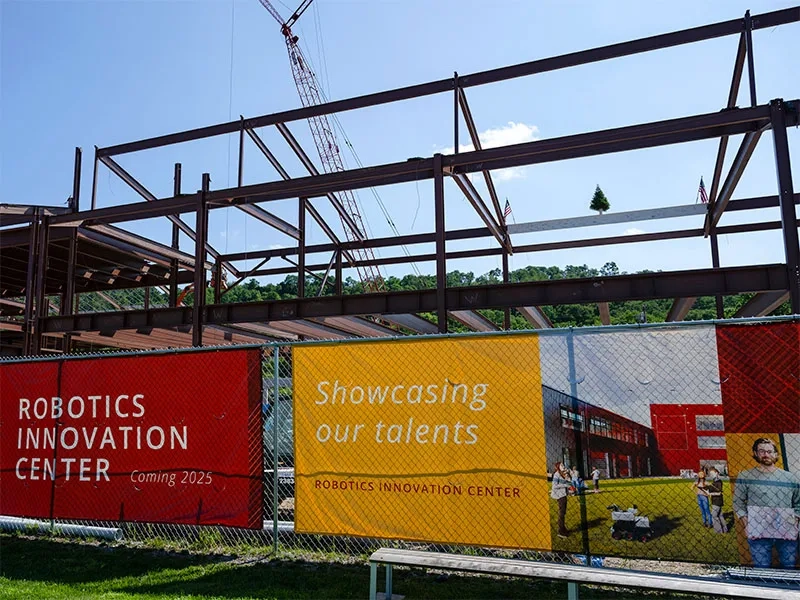 The CMU Robotics Innovation Center as it is being built at Hazelwood Green.