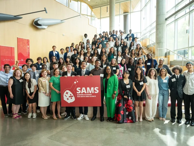 Group of participants from a pre-college program